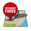 Restaurant finder app button