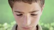Video: Portrait of sad young hispanic kid looking at camera Portrait of sad young hispanic kid looking at camera