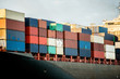 Boat carrying containers