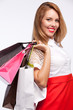 Photo: Shopping woman holding bags Shopping woman holding bags