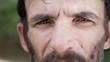 Video: Portrait of sad adult hispanic man with beard, close up Portrait of sad adult hispanic man with beard, close up