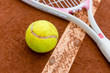 Photo: Tennis racket with a ball Tennis racket with a ball