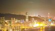 Shopping mall in HongKong. Timelapse