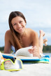 Photo: Reading on the beach Reading on the beach