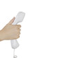  hand holding  a telephone