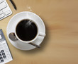 cup of coffee or hot