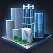 Cityscape Landscape. Vector Illustration