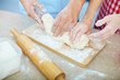 Preparing pastry
