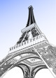 Eiffel tower vector illustration