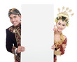 traditional java wedding couple