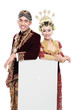 traditional java wedding couple