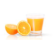 Orange juice and slices