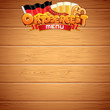 canvas print picture - Oktoberfest Poster or Menu Template. Vector Image