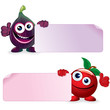 Vector: Cherry and Fig. Vector Cartoon Illustration Cherry and Fig. Vector Cartoon Illustration