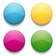 Colorful round button set