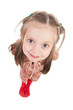 Photo: smiling girl portrait wide angle smiling girl portrait wide angle