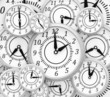 Illustration: Background with clocks Background with clocks