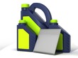 Jerrycans with car engine oil - isolated