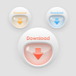 Down arrow colorful buttons