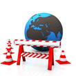 Illustrazione: Construction Site Globe Construction Site Globe