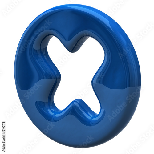 Illustration: Blue cross mark icon Blue cross mark icon