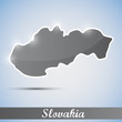 shiny icon in form of Slovakia