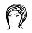face of young beautifull woman