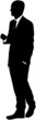 Shadow of a talking man