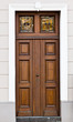 wood old door.