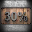metal sign on wood