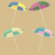Parasol. Color. Option. vector illustration
