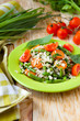 long grain rice with stewed vegetables