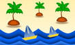 Vetor: Vector illustration of summer landscape Vector illustration of summer landscape