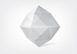 Vector: Transparent crystal polyhedron Transparent crystal polyhedron