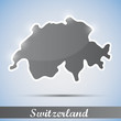 Vektor: shiny icon in form of Switzerland shiny icon in form of Switzerland