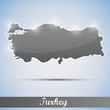 Vektor: shiny icon in form of Turkey shiny icon in form of Turkey
