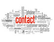 "CONTACT" Tag Cloud (contact details call us customer service)