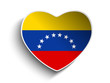 Vector: Venezuela Flag Heart Paper Sticker Venezuela Flag Heart Paper Sticker
