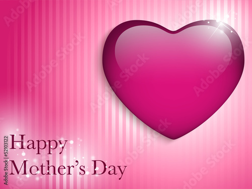 Vector: Happy Mother Day Heart Background Happy Mother Day Heart Background