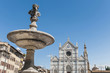 Photo: Piazza Santa Croce square in Florence, Italy Piazza Santa Croce square in Florence, Italy