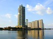 Foto: Buildings along the river. Buildings along the river.