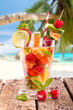 fruchtig frischer Strandcocktail