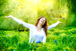 Photo: Beautiful Young Woman Outdoors. Enjoy Nature Beautiful Young Woman Outdoors. Enjoy Nature