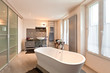Photo: interior of beauty house, bathroom interior of beauty house, bathroom