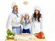 Making pizza with the family