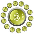 Vettoriale: Finance button set Finance button set