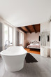 interior bathroom and bedroom