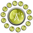 Vettoriale: Communication button set Communication button set