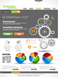 Website template for corporate business and cloud purposes