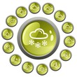 Vettoriale: Weather button set Weather button set